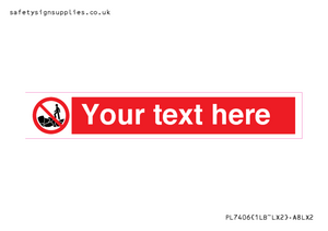 Custom No climbing on rocks